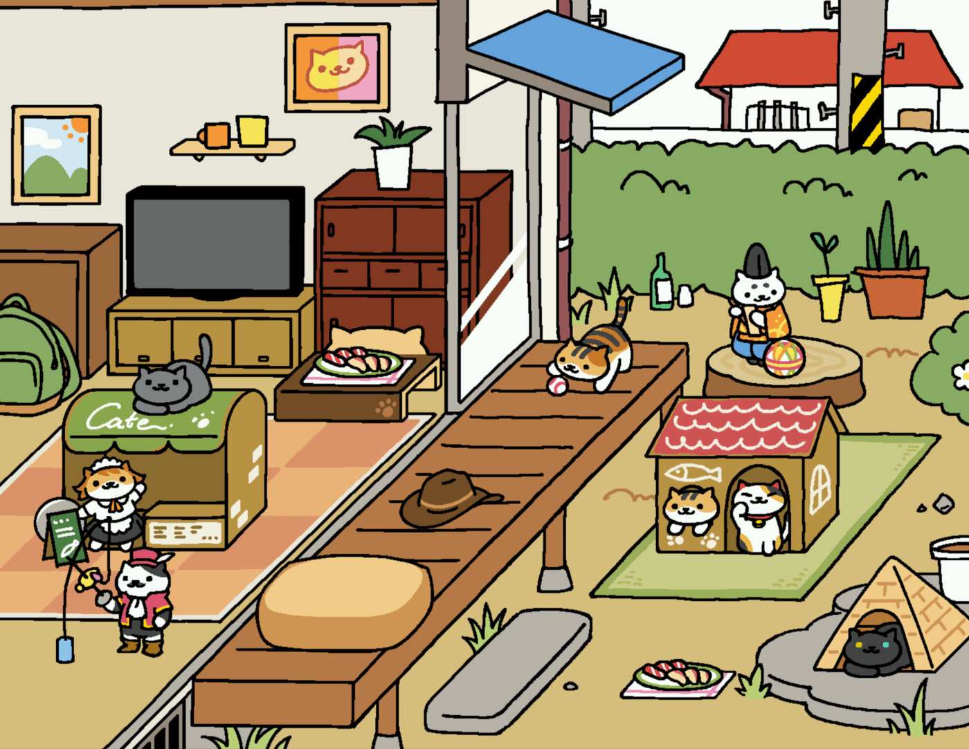 Neko Atsume screen