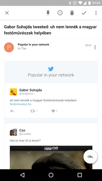 Twitter popular in your network email