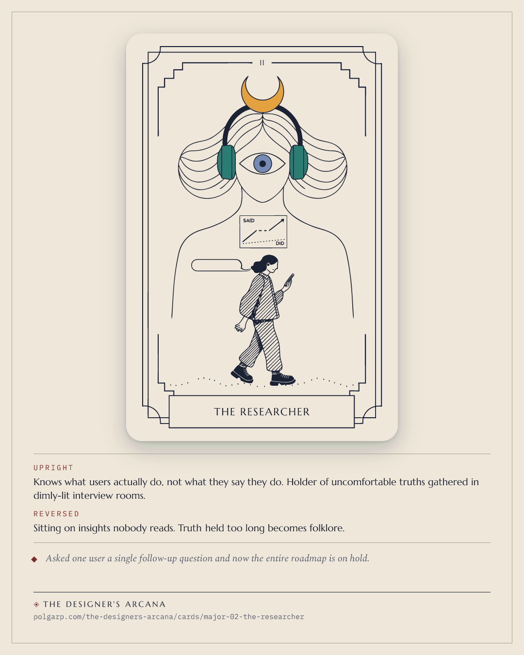 The Researcher — shareable card